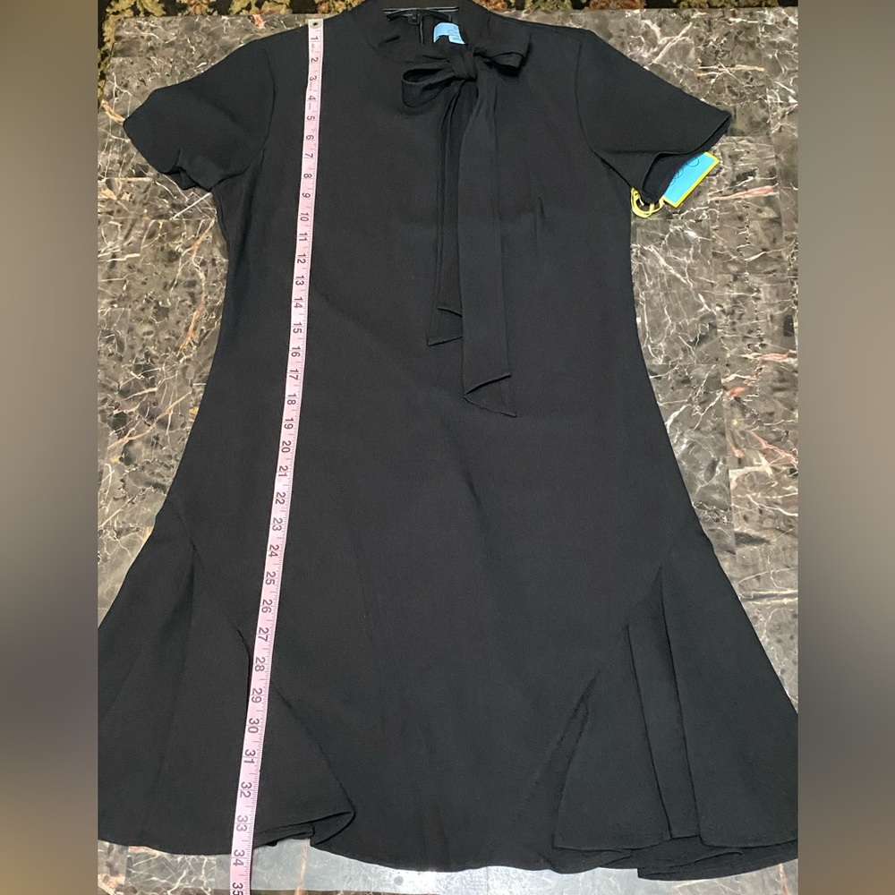 CeCe Women's Short Sleeve A-line Dress with Bow - Picture 6 of 7